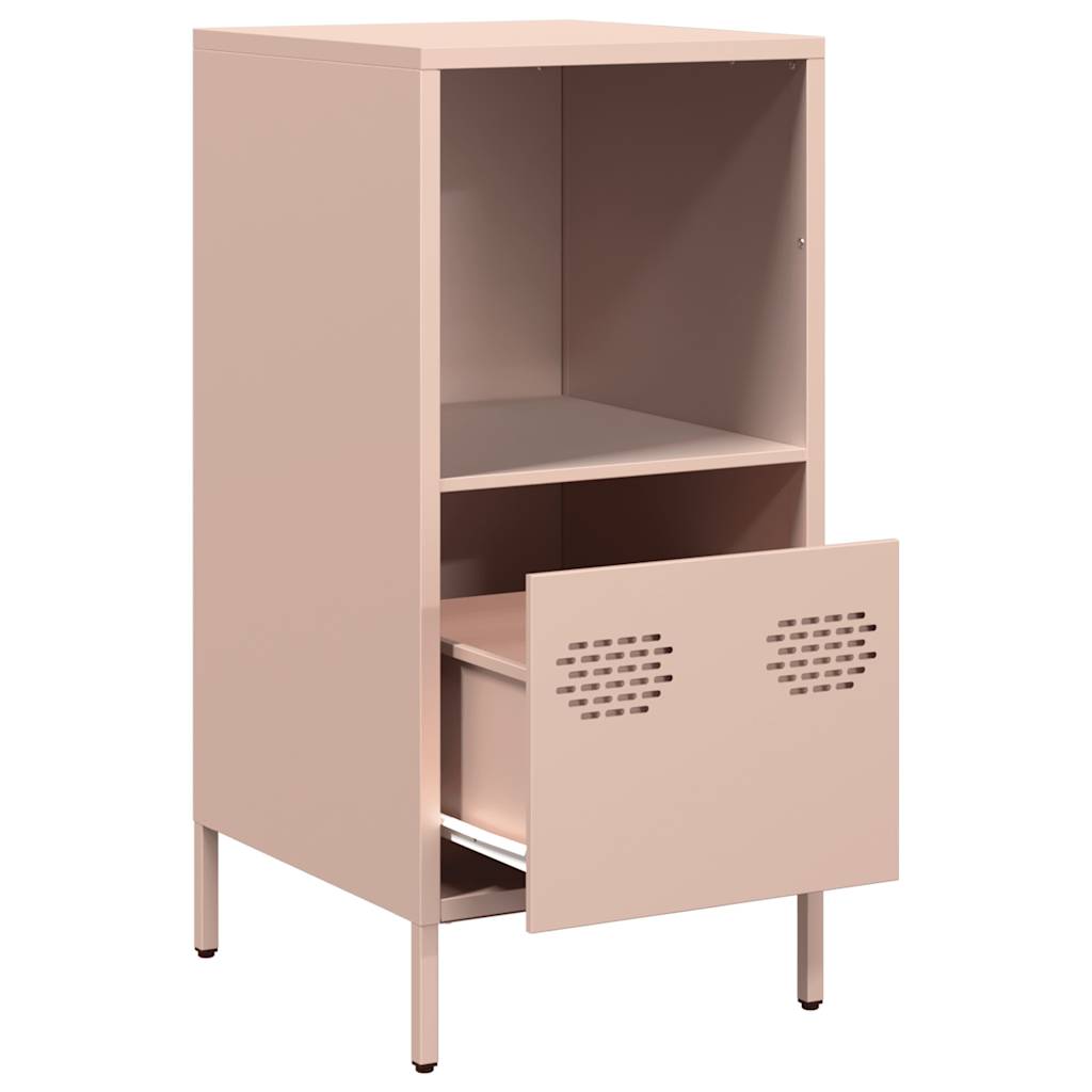 Dressoir 35x39x73,5 cm koudgewalst staal roze - AllerleiShop