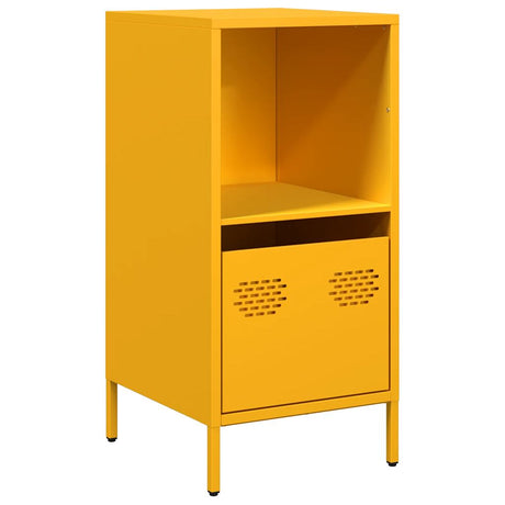 Dressoir 35x39x73,5 cm koudgewalst staal mosterdgeel - AllerleiShop