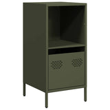 Dressoir 35x39x73,5 cm koudgewalst staal olijfgroen - AllerleiShop