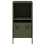 Dressoir 35x39x73,5 cm koudgewalst staal olijfgroen - AllerleiShop