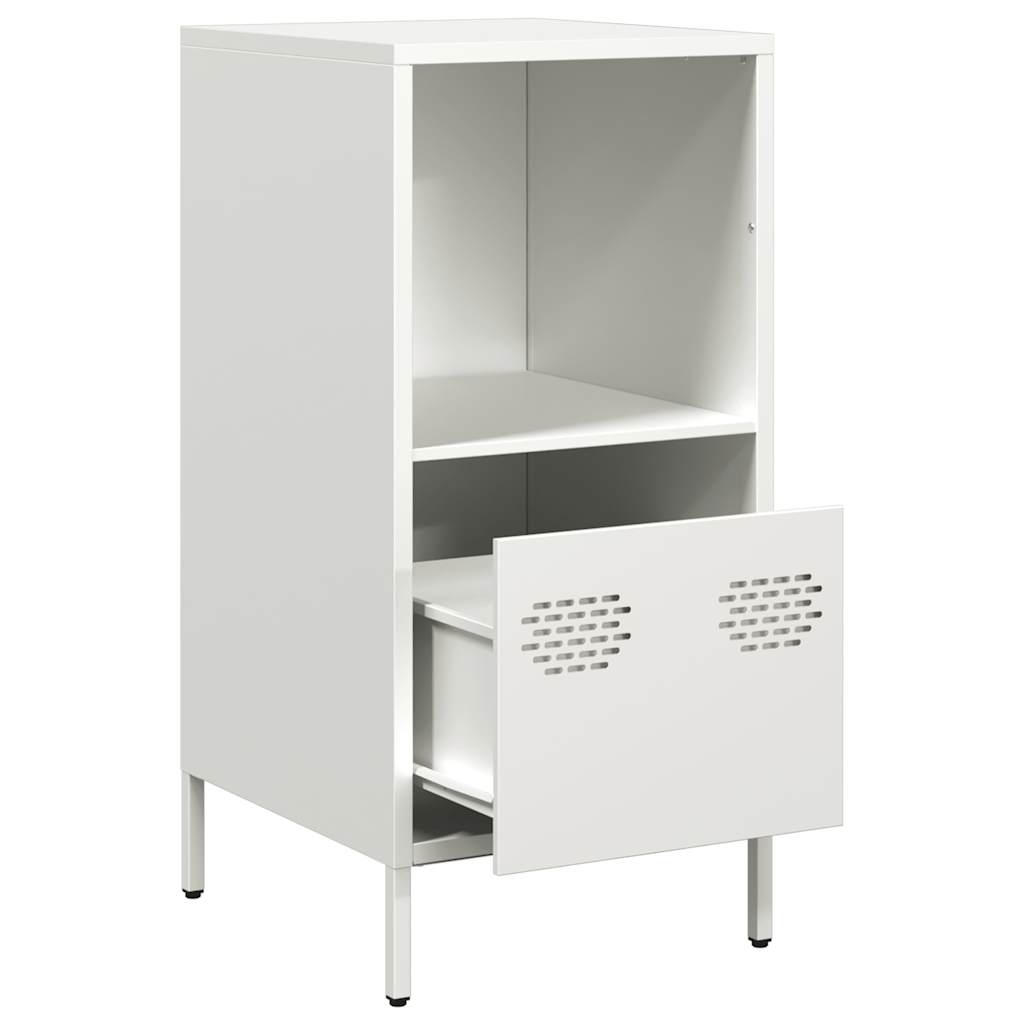 Dressoir 35x39x73,5 cm koudgewalst staal wit - AllerleiShop