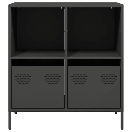 Dressoir 68x39x73,5 cm koudgewalst staal zwart - AllerleiShop