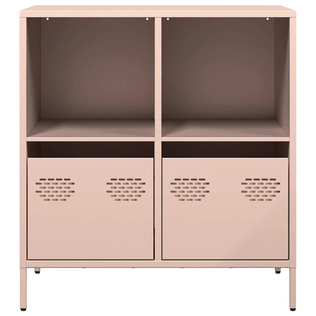 Dressoir 68x39x73,5 cm koudgewalst staal roze - AllerleiShop