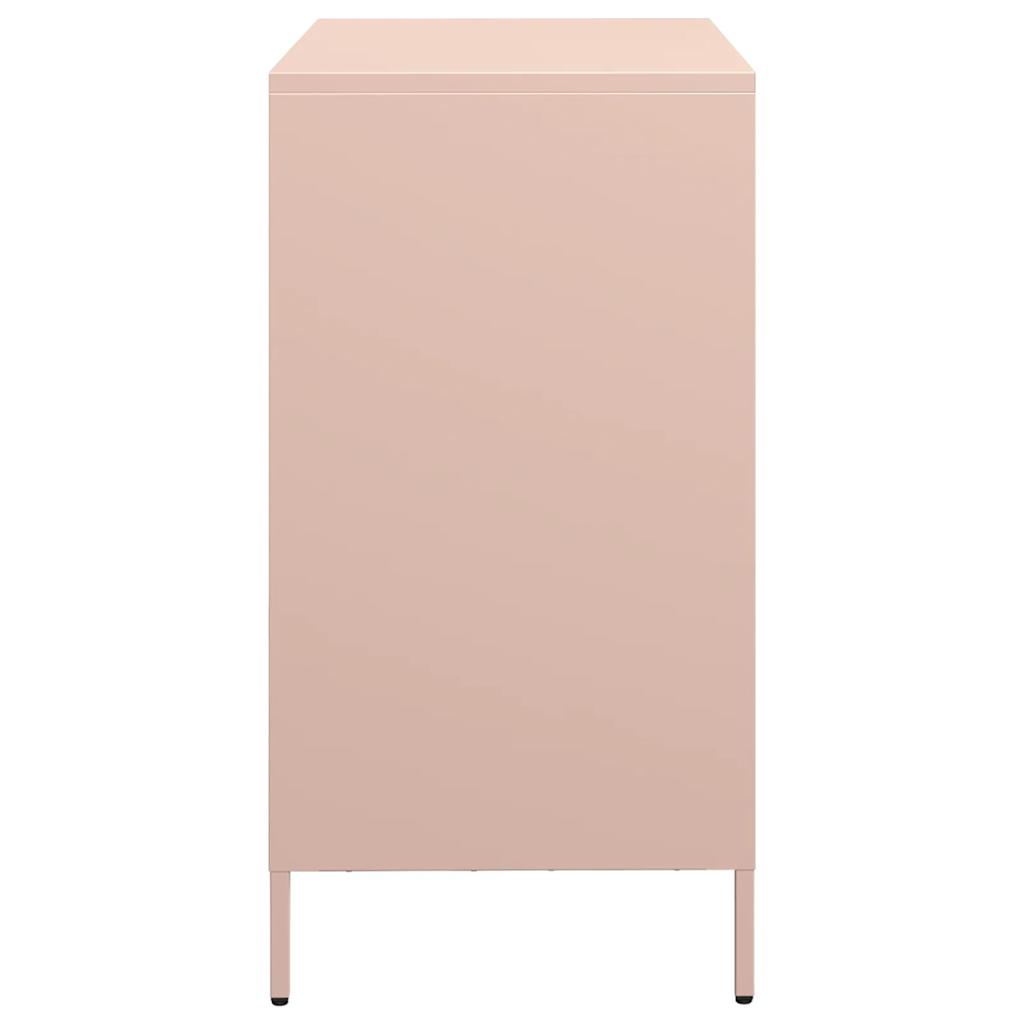 Dressoir 68x39x73,5 cm koudgewalst staal roze - AllerleiShop