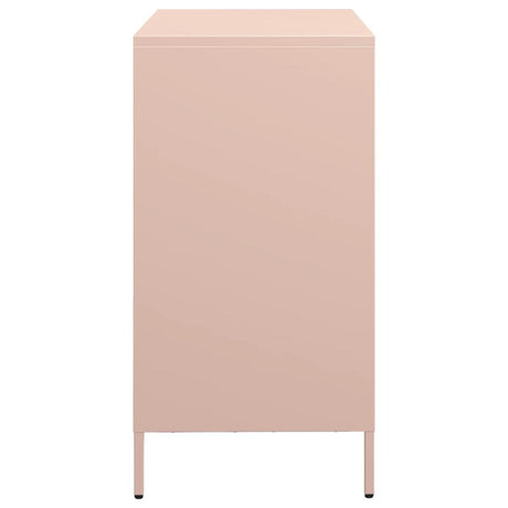 Dressoir 68x39x73,5 cm koudgewalst staal roze - AllerleiShop