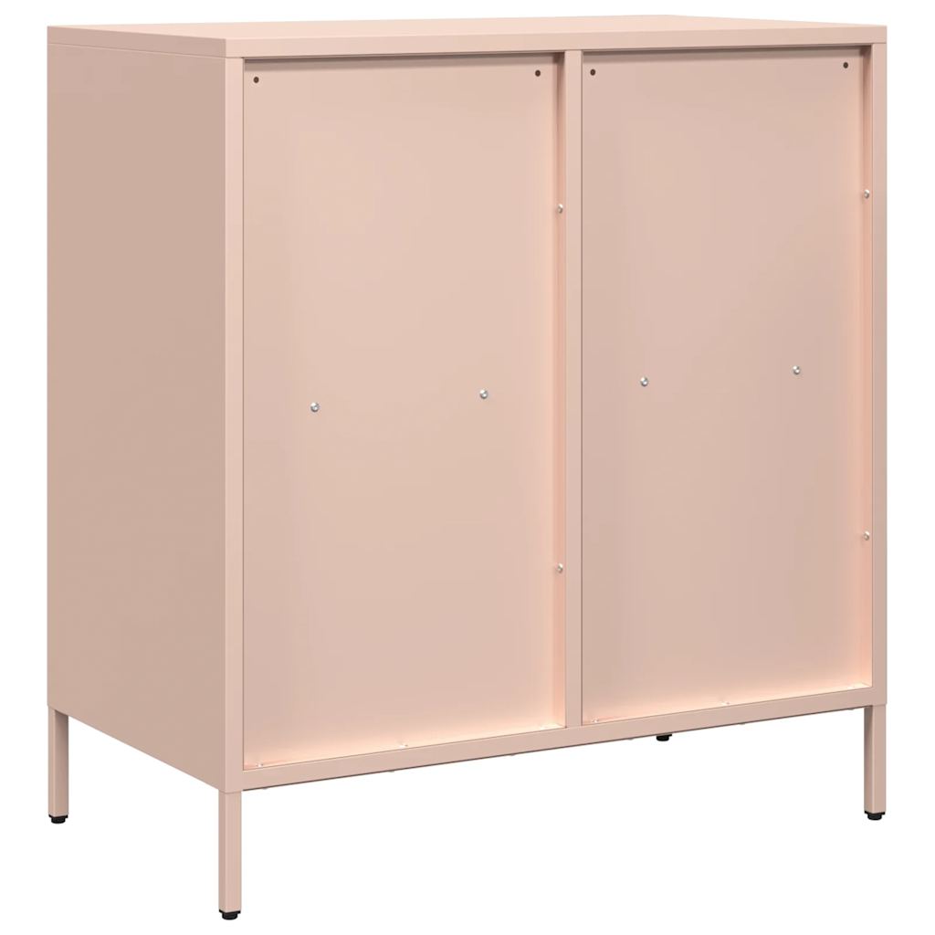 Dressoir 68x39x73,5 cm koudgewalst staal roze - AllerleiShop