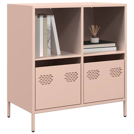 Dressoir 68x39x73,5 cm koudgewalst staal roze - AllerleiShop