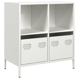 Dressoir 68x39x73,5 cm koudgewalst staal wit - AllerleiShop