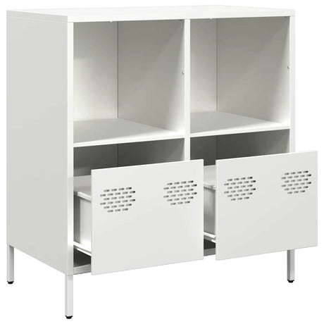 Dressoir 68x39x73,5 cm koudgewalst staal wit - AllerleiShop