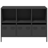 Dressoir 101,5x39x73,5 cm koudgewalst staal zwart - AllerleiShop