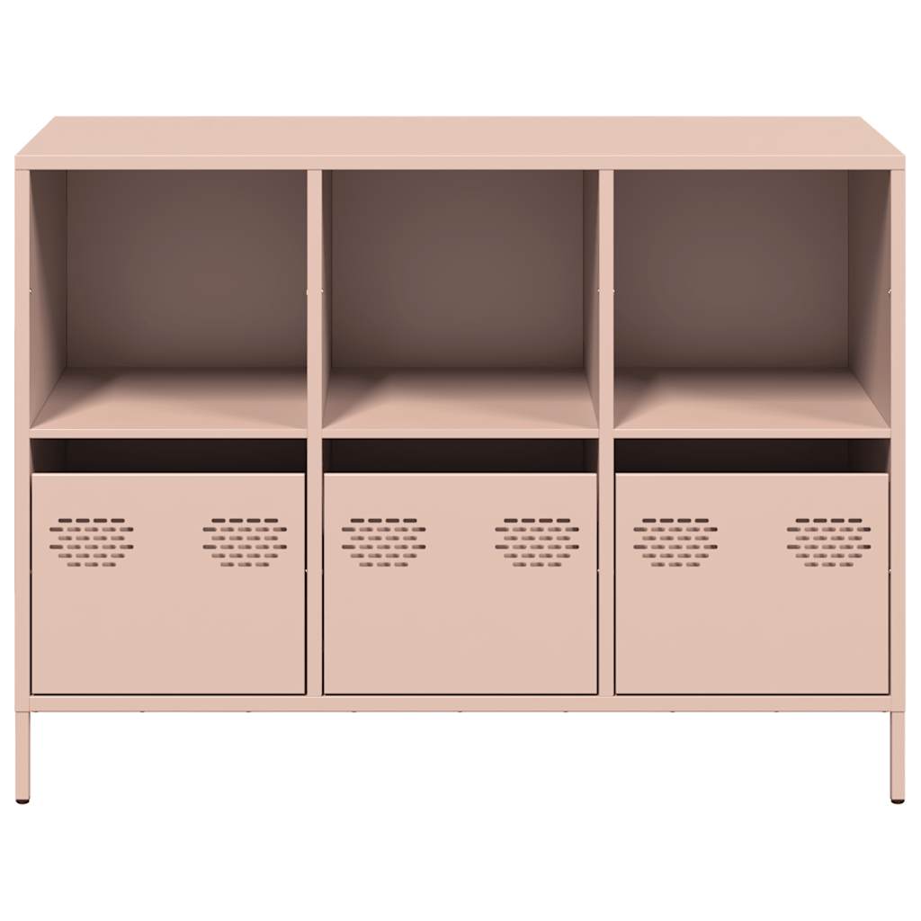 Dressoir 101,5x39x73,5 cm koudgewalst staal roze - AllerleiShop