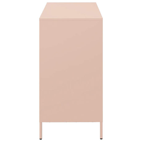 Dressoir 101,5x39x73,5 cm koudgewalst staal roze - AllerleiShop