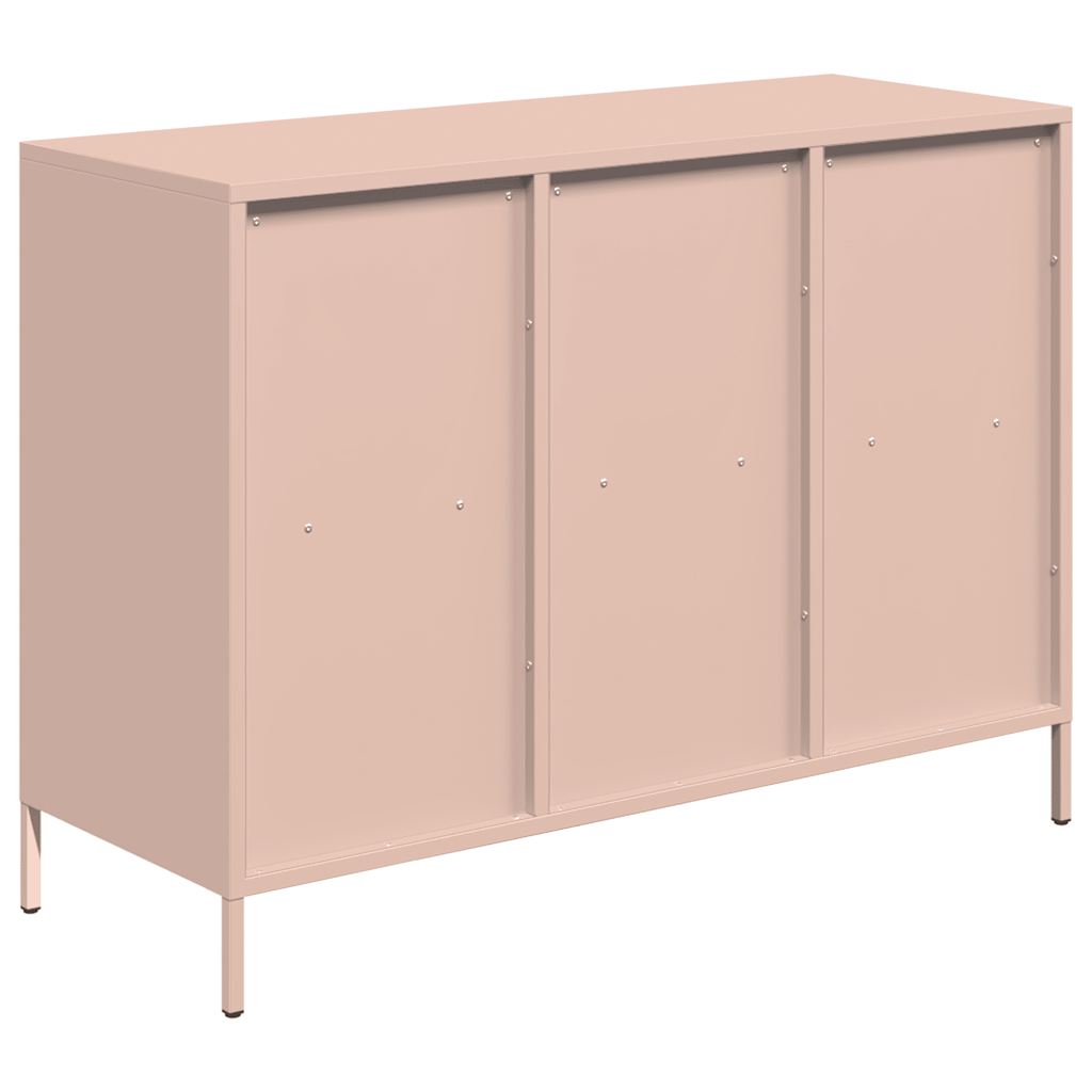 Dressoir 101,5x39x73,5 cm koudgewalst staal roze - AllerleiShop