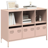 Dressoir 101,5x39x73,5 cm koudgewalst staal roze - AllerleiShop