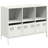 Dressoir 101,5x39x73,5 cm koudgewalst staal wit - AllerleiShop