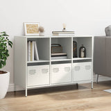 Dressoir 101,5x39x73,5 cm koudgewalst staal wit - AllerleiShop