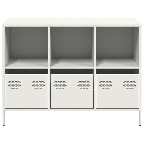 Dressoir 101,5x39x73,5 cm koudgewalst staal wit - AllerleiShop