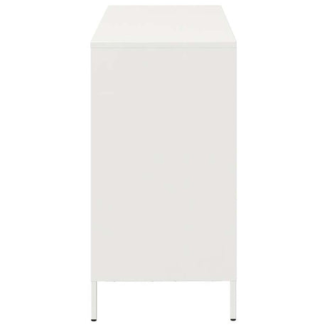 Dressoir 101,5x39x73,5 cm koudgewalst staal wit - AllerleiShop