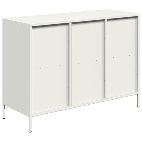 Dressoir 101,5x39x73,5 cm koudgewalst staal wit - AllerleiShop