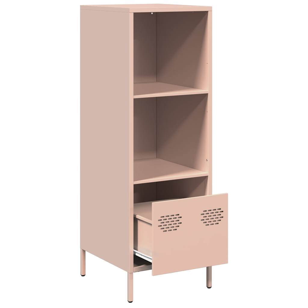 Hoge kast 35x39x103,5 cm staal roze - AllerleiShop