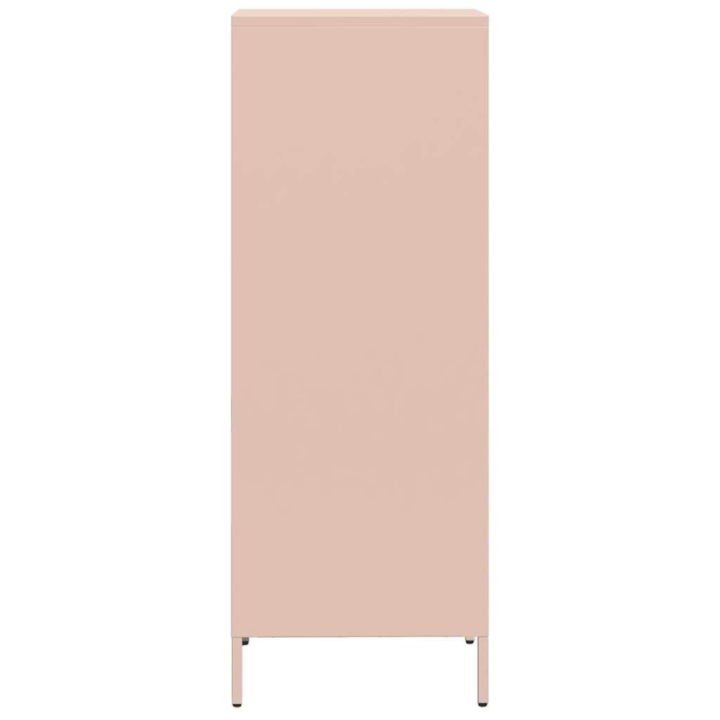 Hoge kast 35x39x103,5 cm staal roze - AllerleiShop