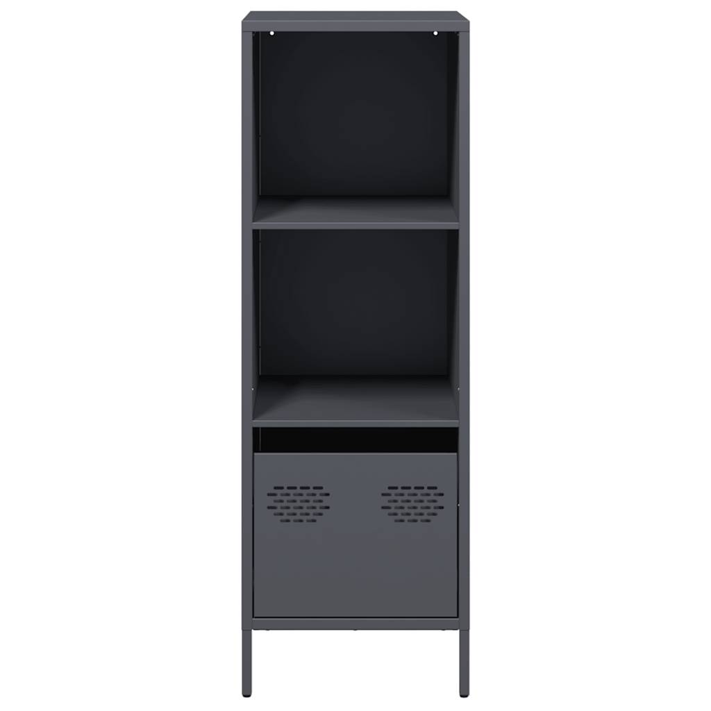 Hoge kast 35x39x103,5 cm staal antracietkleurig - AllerleiShop