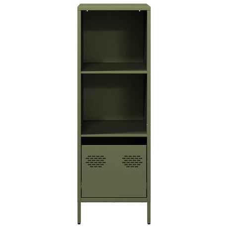 Hoge kast 35x39x103,5 cm staal olijfgroen - AllerleiShop