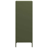 Hoge kast 35x39x103,5 cm staal olijfgroen - AllerleiShop