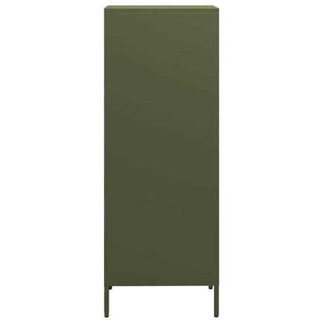 Hoge kast 35x39x103,5 cm staal olijfgroen - AllerleiShop