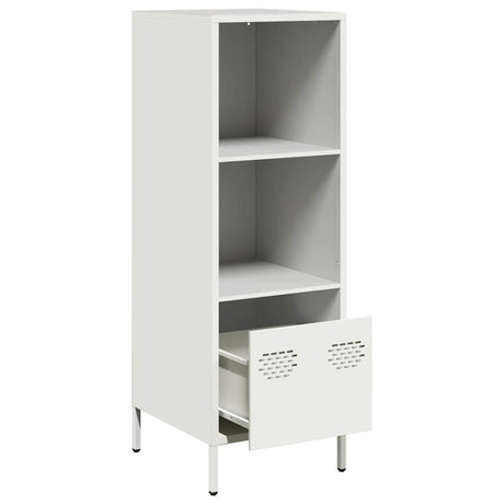 Hoge kast 35x39x103,5 cm staal wit - AllerleiShop