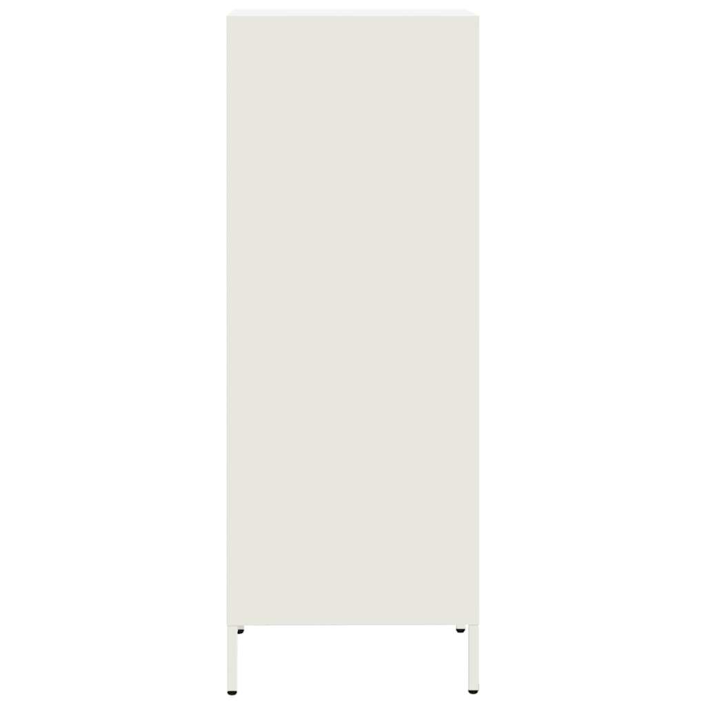 Hoge kast 35x39x103,5 cm staal wit - AllerleiShop