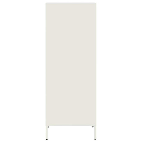 Hoge kast 35x39x103,5 cm staal wit - AllerleiShop