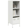 Hoge kast 35x39x103,5 cm staal wit - AllerleiShop