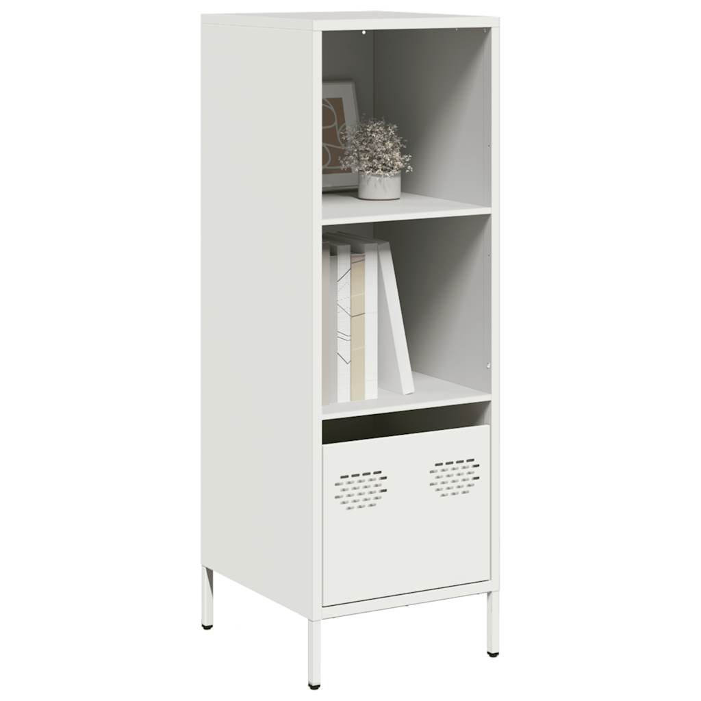 Hoge kast 35x39x103,5 cm staal wit - AllerleiShop