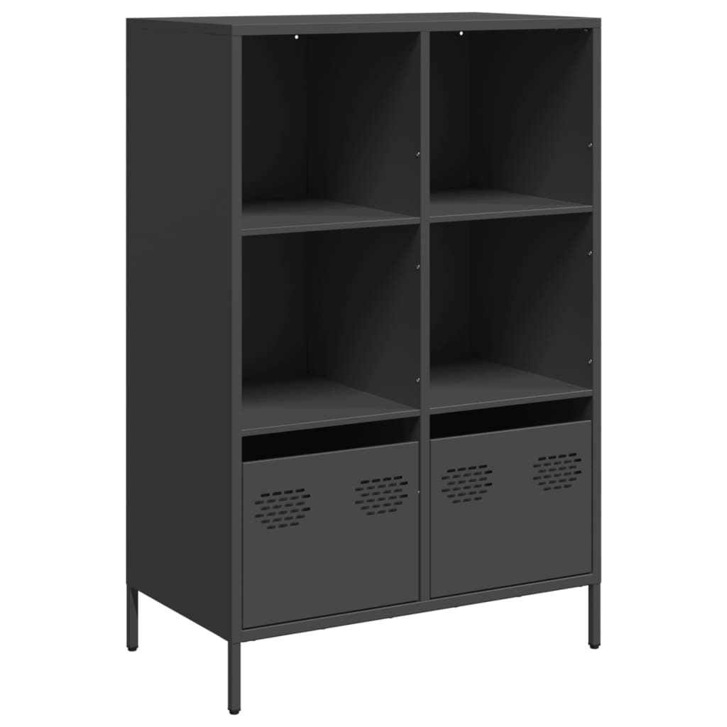 Hoge kast 68x39x103,5 cm staal zwart - AllerleiShop