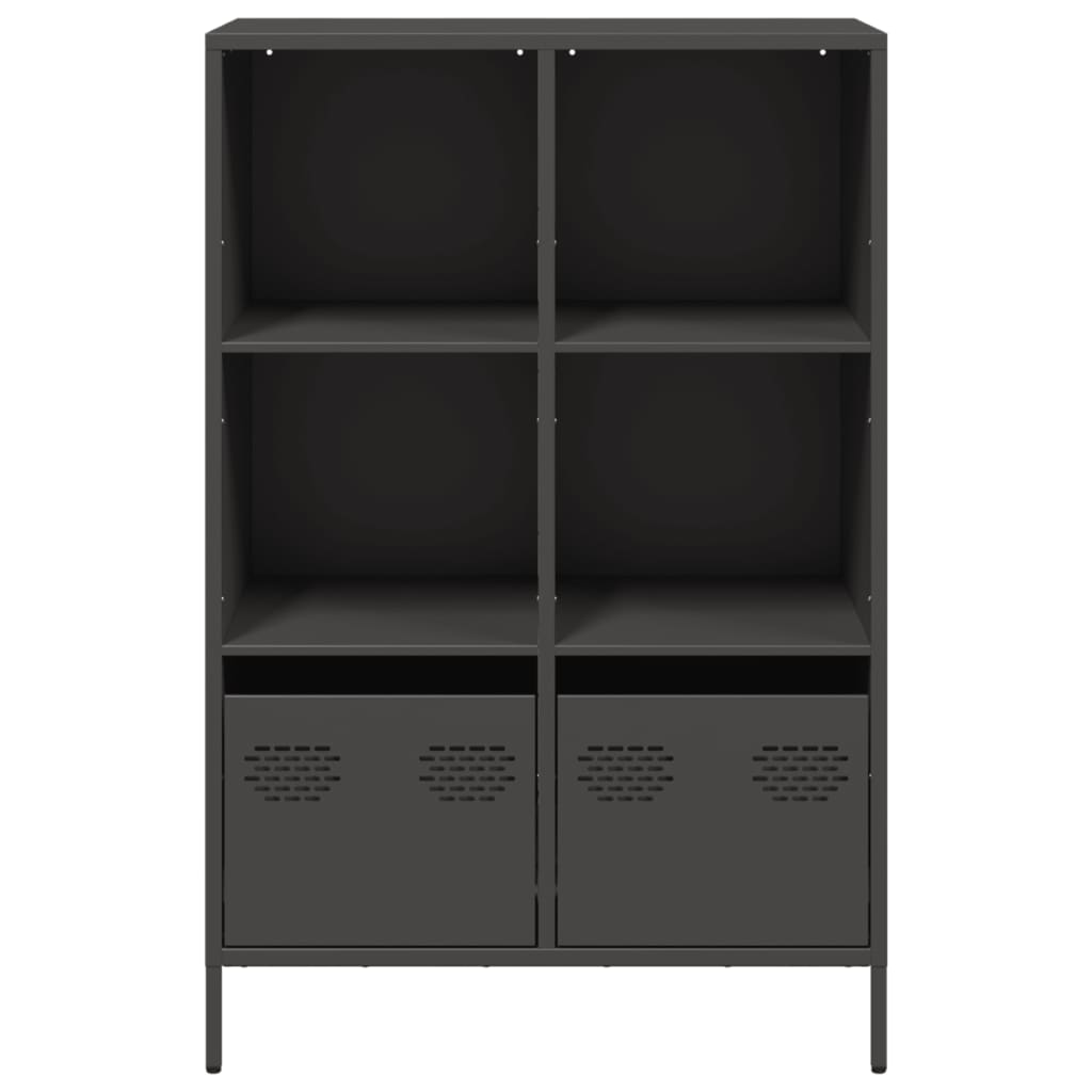 Hoge kast 68x39x103,5 cm staal zwart - AllerleiShop