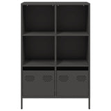 Hoge kast 68x39x103,5 cm staal zwart - AllerleiShop