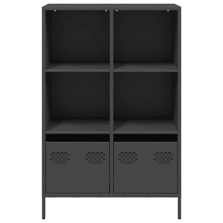 Hoge kast 68x39x103,5 cm staal zwart - AllerleiShop