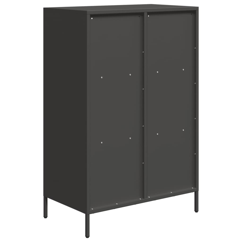 Hoge kast 68x39x103,5 cm staal zwart - AllerleiShop