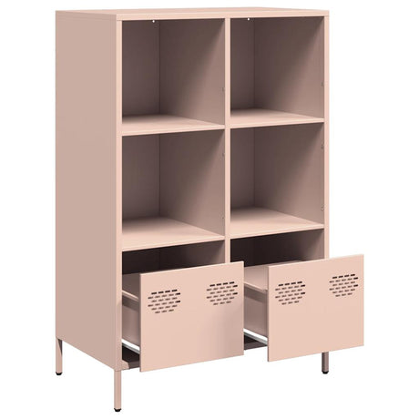 Hoge kast 68x39x103,5 cm staal roze - AllerleiShop