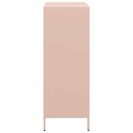 Hoge kast 68x39x103,5 cm staal roze - AllerleiShop