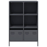 Hoge kast 68x39x103,5 cm staal antracietkleurig - AllerleiShop