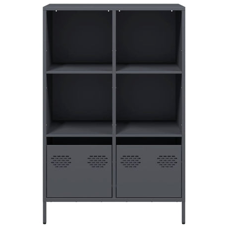 Hoge kast 68x39x103,5 cm staal antracietkleurig - AllerleiShop