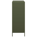 Hoge kast 68x39x103,5 cm staal olijfgroen - AllerleiShop