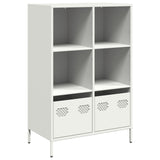 Hoge kast 68x39x103,5 cm staal wit - AllerleiShop