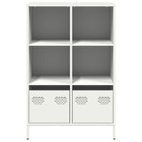 Hoge kast 68x39x103,5 cm staal wit - AllerleiShop