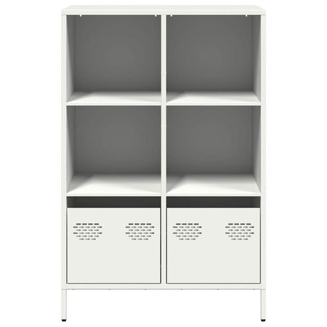 Hoge kast 68x39x103,5 cm staal wit - AllerleiShop