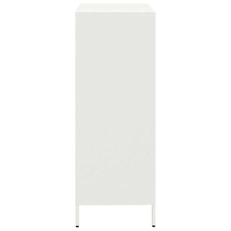 Hoge kast 68x39x103,5 cm staal wit - AllerleiShop