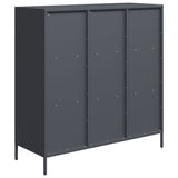 Hoge kast 101,5x39x103,5 cm staal antracietkleurig - AllerleiShop