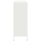 Hoge kast 101,5x39x103,5 cm staal wit - AllerleiShop